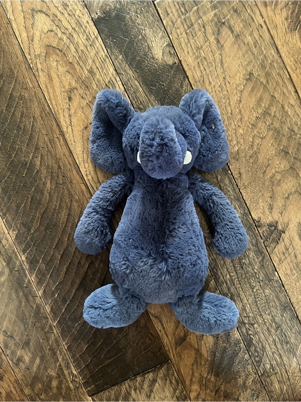 Jellycat Bashful Blue Elephant plush toy. - Picture 2 of 7